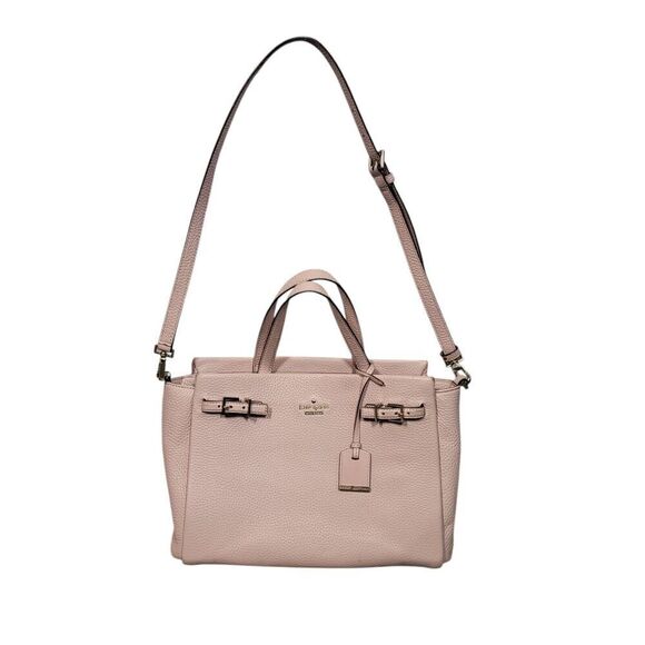 Kate Spade Holden Street Lanie Bag Pebbled Leather Pink Adjustable Strap Zip Top - Picture 1 of 16